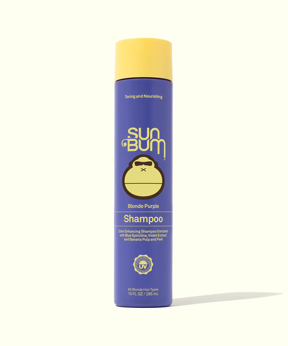 SUN BUM BLONDE PURPLE SHAMPOO – TONING ANTI-BRASS UV-PROTECTING HAIR CARE