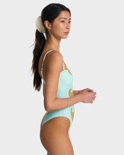 BILLABONG SUNBLIND TULLY ONE PIECE SWIMSUIT SALT CRYSTAL SURF SWIMWEAR