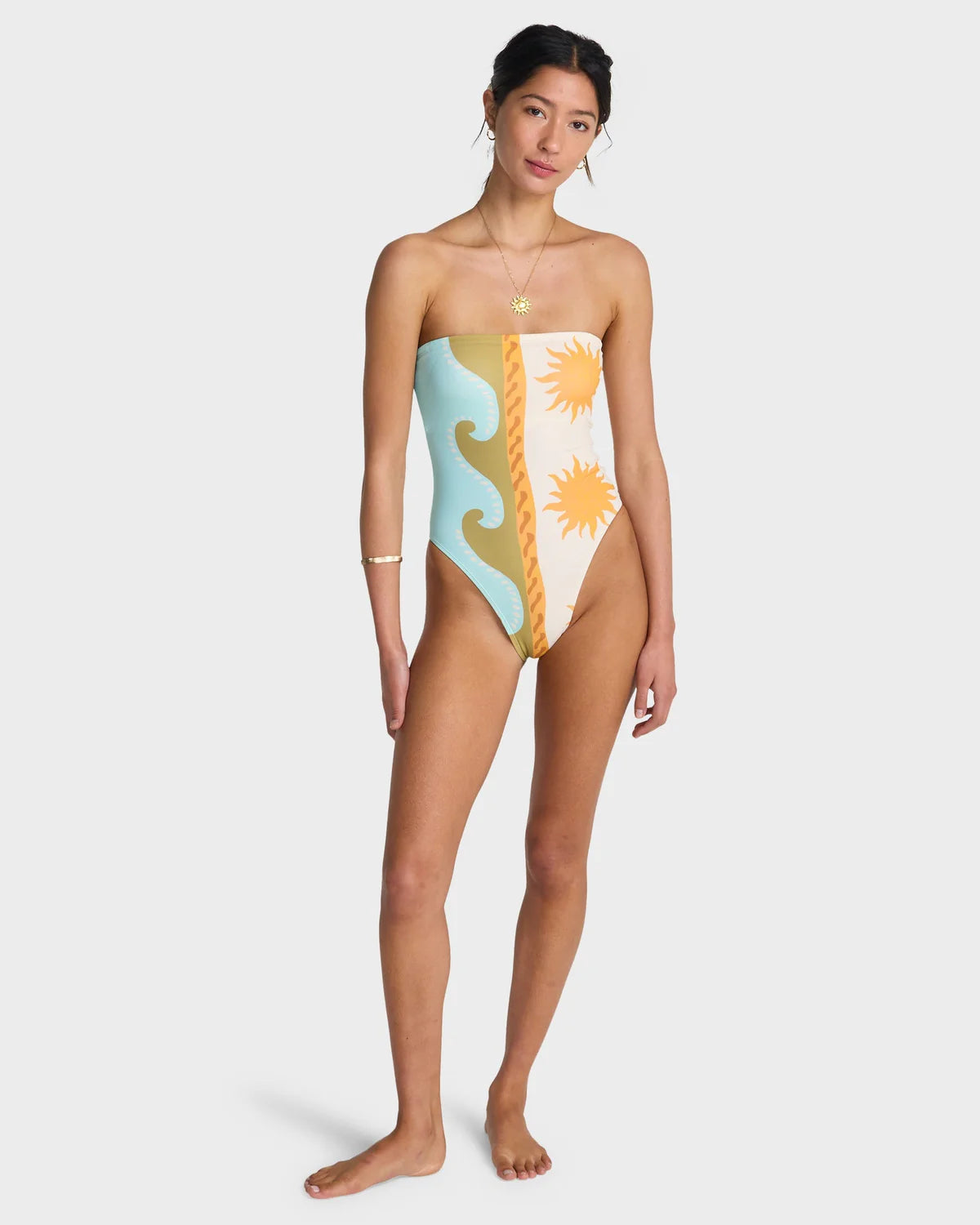 BILLABONG SUNBLIND TULLY ONE PIECE SWIMSUIT SALT CRYSTAL SURF SWIMWEAR