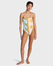 BILLABONG SUNBLIND TULLY ONE PIECE SWIMSUIT SALT CRYSTAL SURF SWIMWEAR
