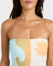 BILLABONG SUNBLIND TULLY ONE PIECE SWIMSUIT SALT CRYSTAL SURF SWIMWEAR