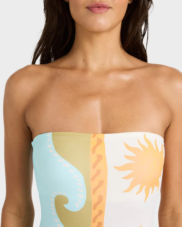 BILLABONG SUNBLIND TULLY ONE PIECE SWIMSUIT SALT CRYSTAL SURF SWIMWEAR