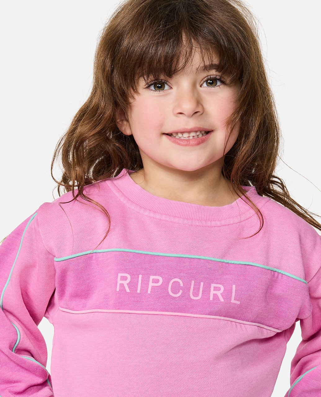 RIP CURL SURF REVIVAL CREW – KIDS CLOUD PINK