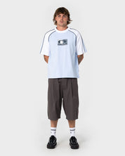 RUSTY TEKKA GRAPHIC CROPPED TEE SKY BLUE