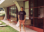 RHYTHM TERRY JAM MENS 19 INCH ELASTIC WAIST SHORT BROWN