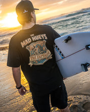 THE MAD HUEYS CAPTAIN TWO FACED SS TEE MENS GRAPHIC TSHIRT BLACK
