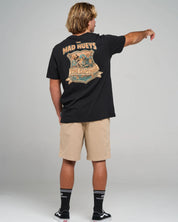 THE MAD HUEYS CAPTAIN TWO FACED SS TEE MENS GRAPHIC TSHIRT BLACK