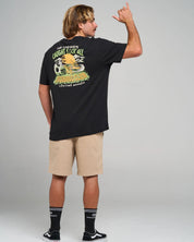 THE MAD HUEYS CAUGHT FK ALL JAW SS TEE MENS GRAPHIC TSHIRT WHITE