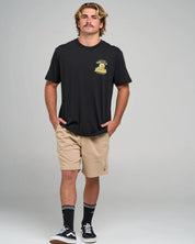 THE MAD HUEYS CAUGHT FK ALL JAW SS TEE MENS GRAPHIC TSHIRT WHITE