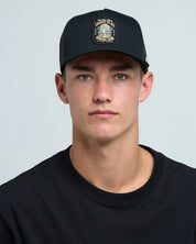 THE MAD HUEYS CAUGHT FK ALL SKULL MENS TRUCKER CAP SNAPBACK FISHING BLACK