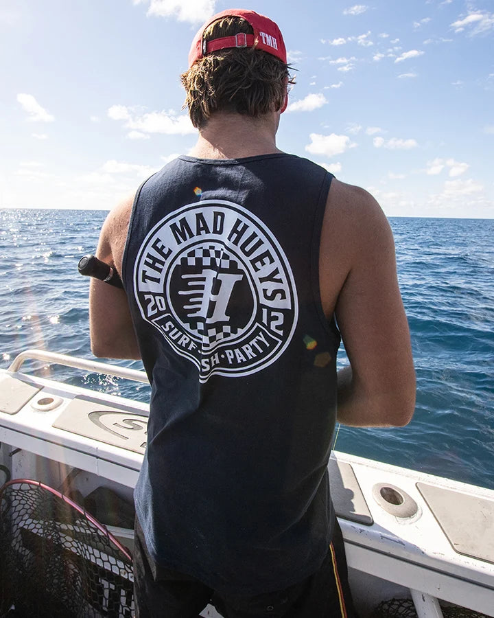 THE MAD HUEYS CHECKER HUEYS TANK – NAVY