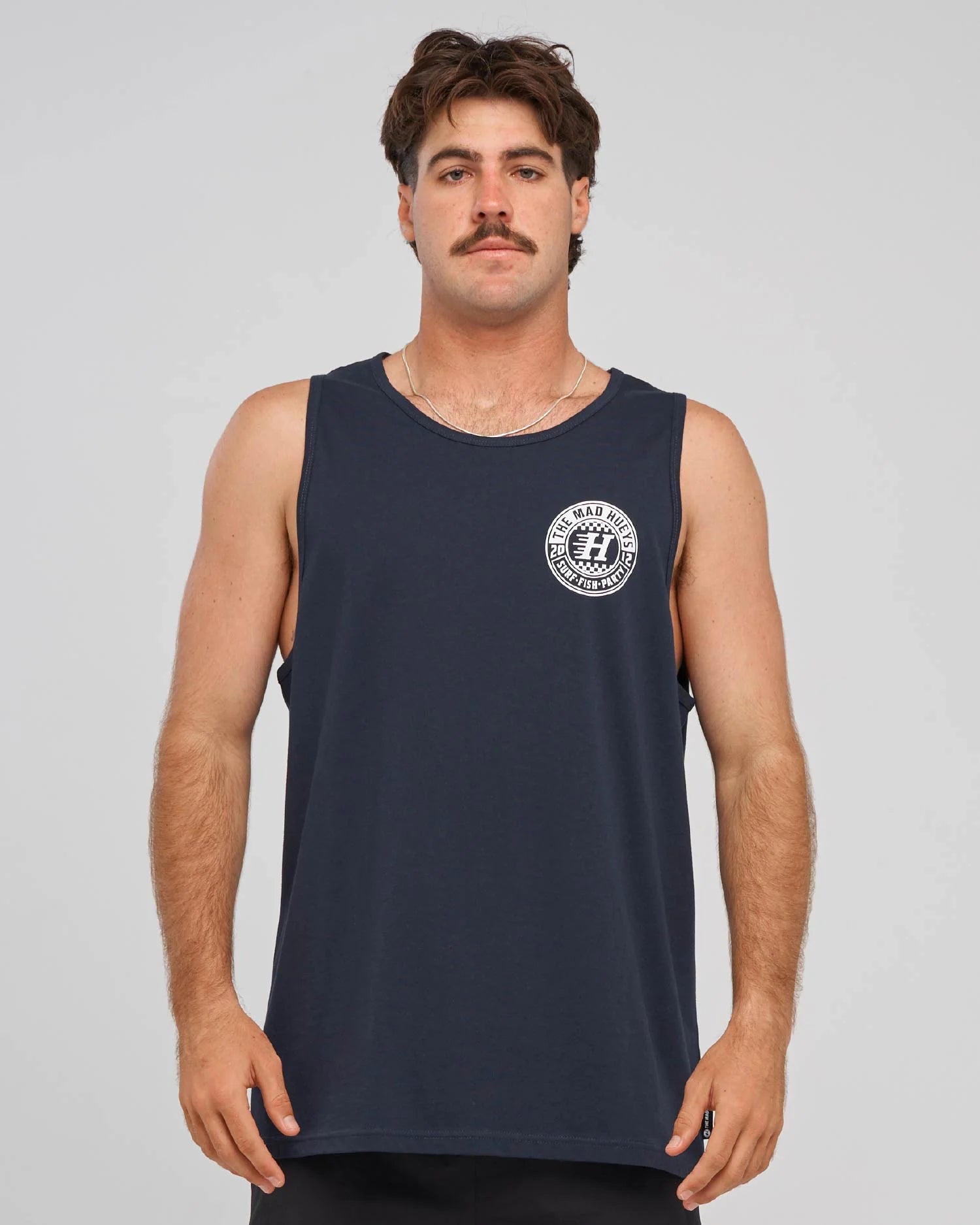 THE MAD HUEYS CHECKER HUEYS TANK – NAVY
