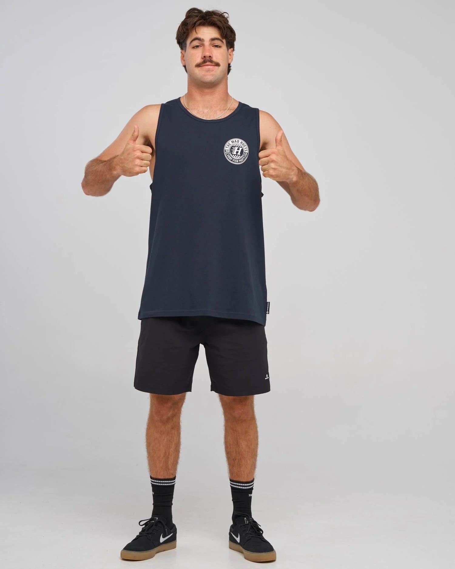 THE MAD HUEYS CHECKER HUEYS TANK – NAVY