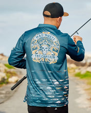 THE MAD HUEYS DRAGON CAPTAIN UPF 50+ FISHING JERSEY – NAVY
