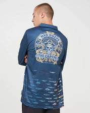 THE MAD HUEYS DRAGON CAPTAIN UPF 50+ FISHING JERSEY – NAVY