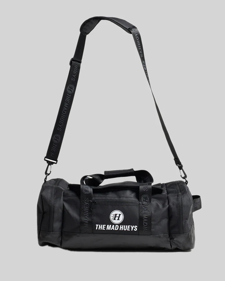THE MAD HUEYS DUFFLE BAG 30L TRAVEL GYM BAG MENS HEAVY DUTY BLACK