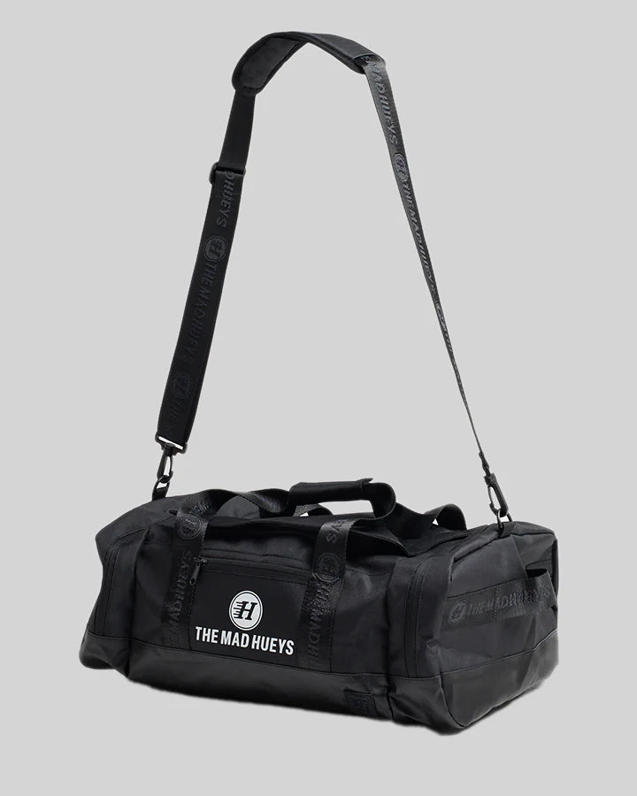 THE MAD HUEYS DUFFLE BAG 30L TRAVEL GYM BAG MENS HEAVY DUTY BLACK