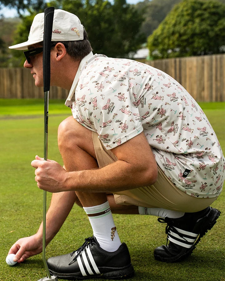 THE MAD HUEYS EAGLE BOYS SS GOLF POLO – SMOKE