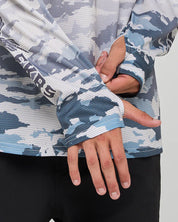 THE MAD HUEYS FKRS AHOY MENS HOODED UPF 50 PLUS FISHING JERSEY SMOKE