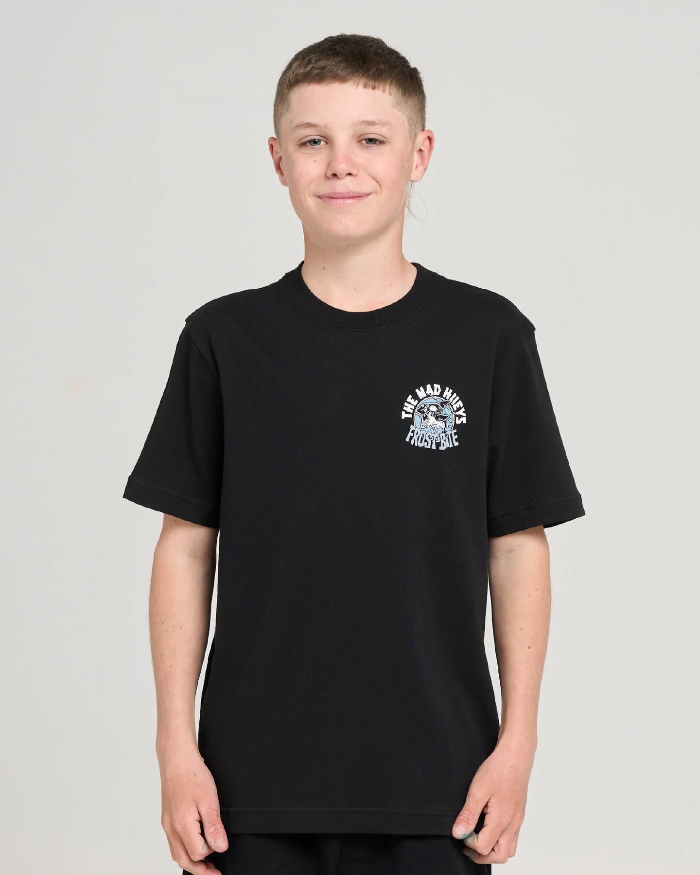 THE MAD HUEYS FROST BITE YOUTH T-SHIRT – BLACK