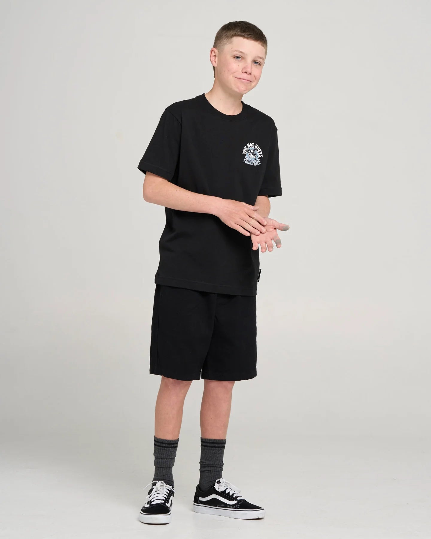 THE MAD HUEYS FROST BITE YOUTH T-SHIRT – BLACK