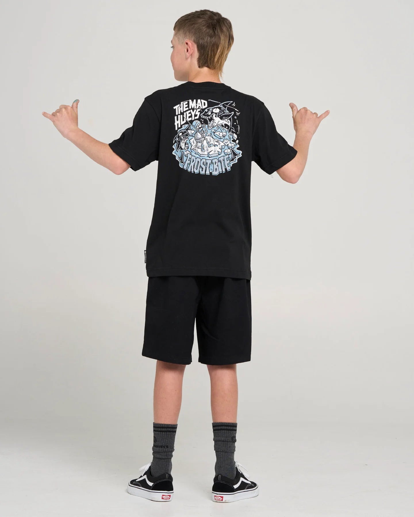 THE MAD HUEYS FROST BITE YOUTH T-SHIRT – BLACK