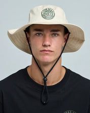 THE MAD HUEYS GOOD LIFE MENS WIDE BRIM HAT SUN PROTECTION FISHING CEMENT