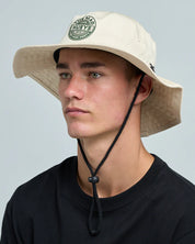 THE MAD HUEYS GOOD LIFE MENS WIDE BRIM HAT SUN PROTECTION FISHING CEMENT