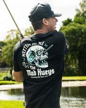 THE MAD HUEYS HITTIN FK ALL SS TEE – BLACK