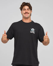 THE MAD HUEYS HITTIN FK ALL SS TEE – BLACK
