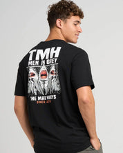 THE MAD HUEYS MEN IN GREY T-SHIRT – BLACK