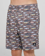 THE MAD HUEYS PRO HUEYS 18" SWIM VOLLEY SHORT – TAUPE