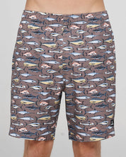 THE MAD HUEYS PRO HUEYS 18" SWIM VOLLEY SHORT – TAUPE
