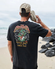 THE MAD HUEYS ROCK OUT T-SHIRT – WASHED BLACK