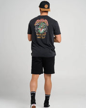 THE MAD HUEYS ROCK OUT T-SHIRT – WASHED BLACK