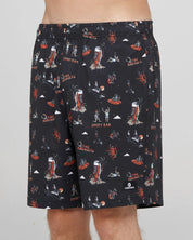 THE MAD HUEYS SHOEY BAR 18" SWIM VOLLEY SHORT – BLACK