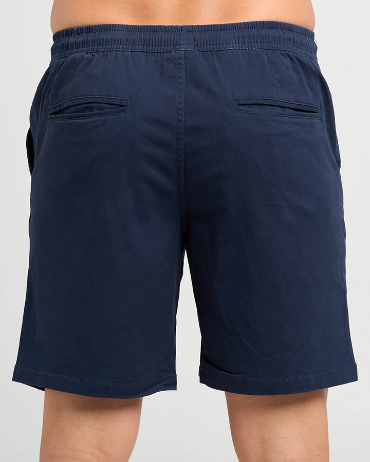 THE MAD HUEYS STRANDED ELASTIC CHINO SHORT MENS STRETCH WAIST CASUAL SHORTS