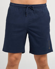 THE MAD HUEYS STRANDED ELASTIC CHINO SHORT MENS STRETCH WAIST CASUAL SHORTS