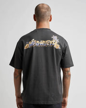 THE MAD HUEYS SURFING HUEYS OVERSIZED SS TEE – VINTAGE BLACK