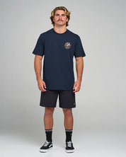 THE MAD HUEYS TINS KRAKEN SS TEE MENS GRAPHIC TSHIRT NAVY