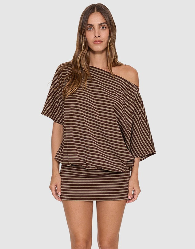 THRILLS BEST OF LUCK DEMI MINI DRESS – COCOA