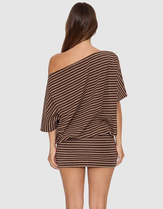 THRILLS BEST OF LUCK DEMI MINI DRESS – COCOA