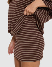 THRILLS BEST OF LUCK DEMI MINI DRESS – COCOA