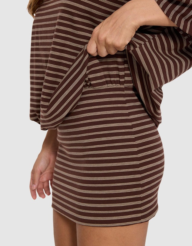 THRILLS BEST OF LUCK DEMI MINI DRESS – COCOA