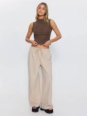 THRILLS BEST OF LUCK TANK – COCOA STRIPE