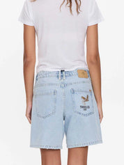 BILLIE LOW RISE BAGGY EMBRO SHORT - SERENITY BLUE