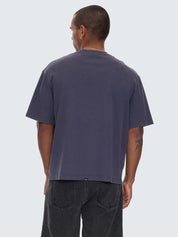 DAMAGE CONTROL BOX FIT OVERSIZE CROPPED TEE - EBONY