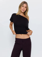 THRILLS DEMI TOP – BLACK