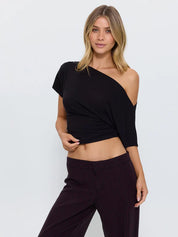 THRILLS DEMI TOP – BLACK