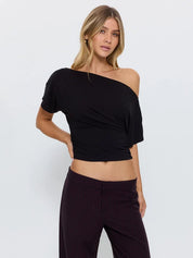 THRILLS DEMI TOP – BLACK